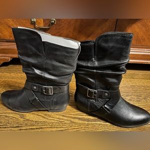 Aldo black leather boots. Never worn!